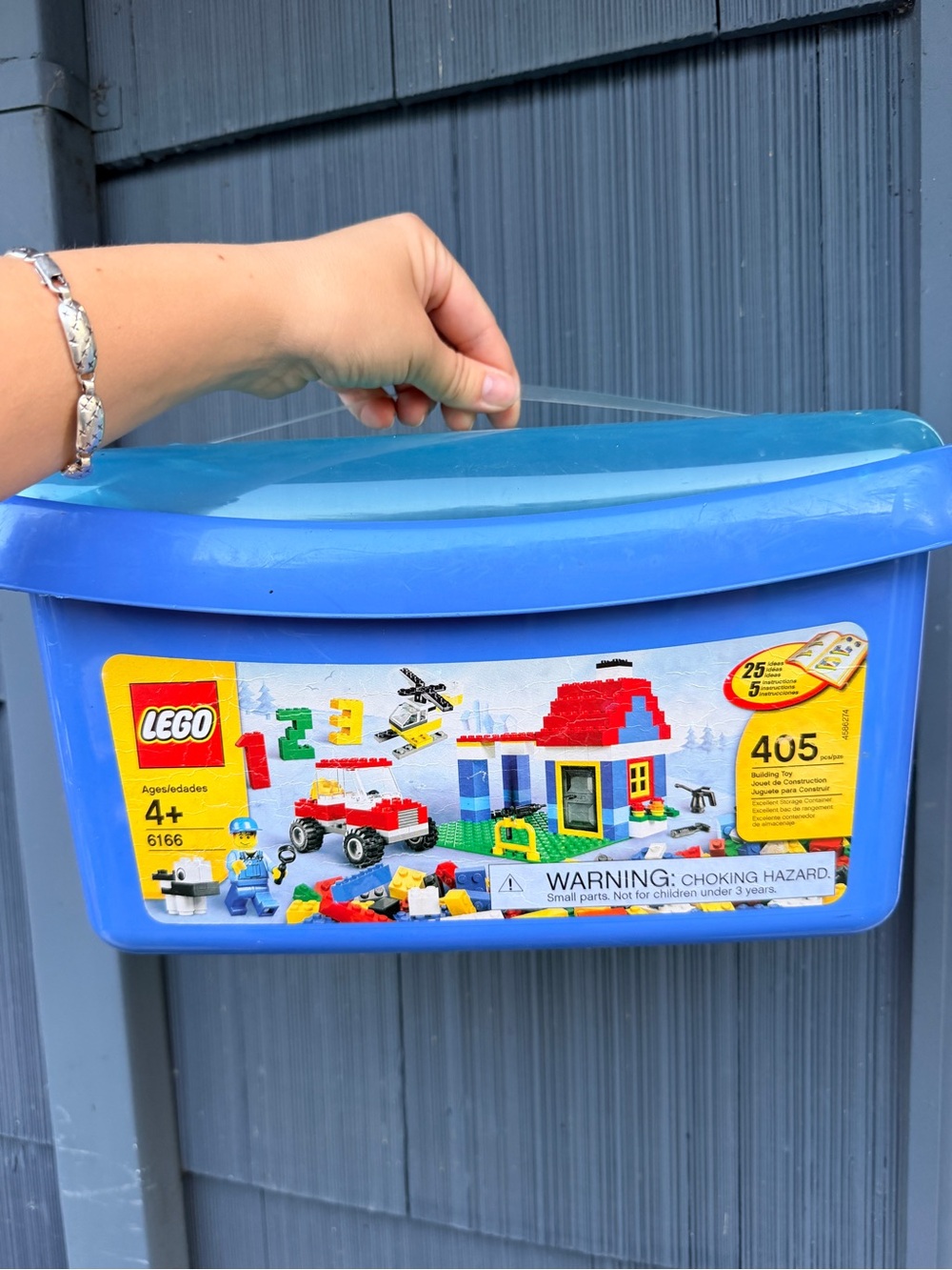 LEGO Blue Storage Box with Multicolor 405-Piece Set 2007